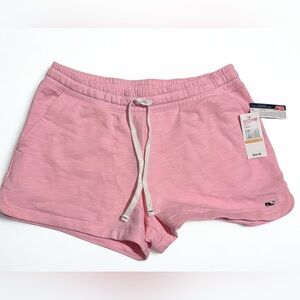 New! Vineyard Vines Flamingo Pink Slub Knit Pull-On Shorts Size S NWT